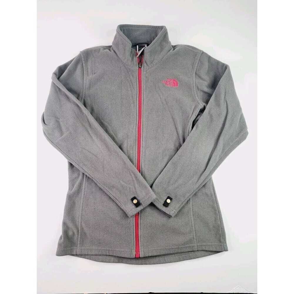 The North Face Girls Full-Zip Fleece Jacket Gray Size XL - Picture 1 of 4